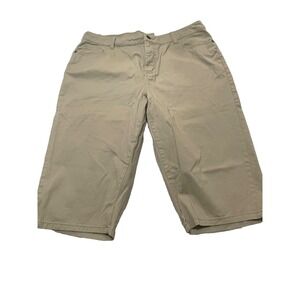 Croft & Barrow Natural Fit New Taupe Stretch Capri Size 14